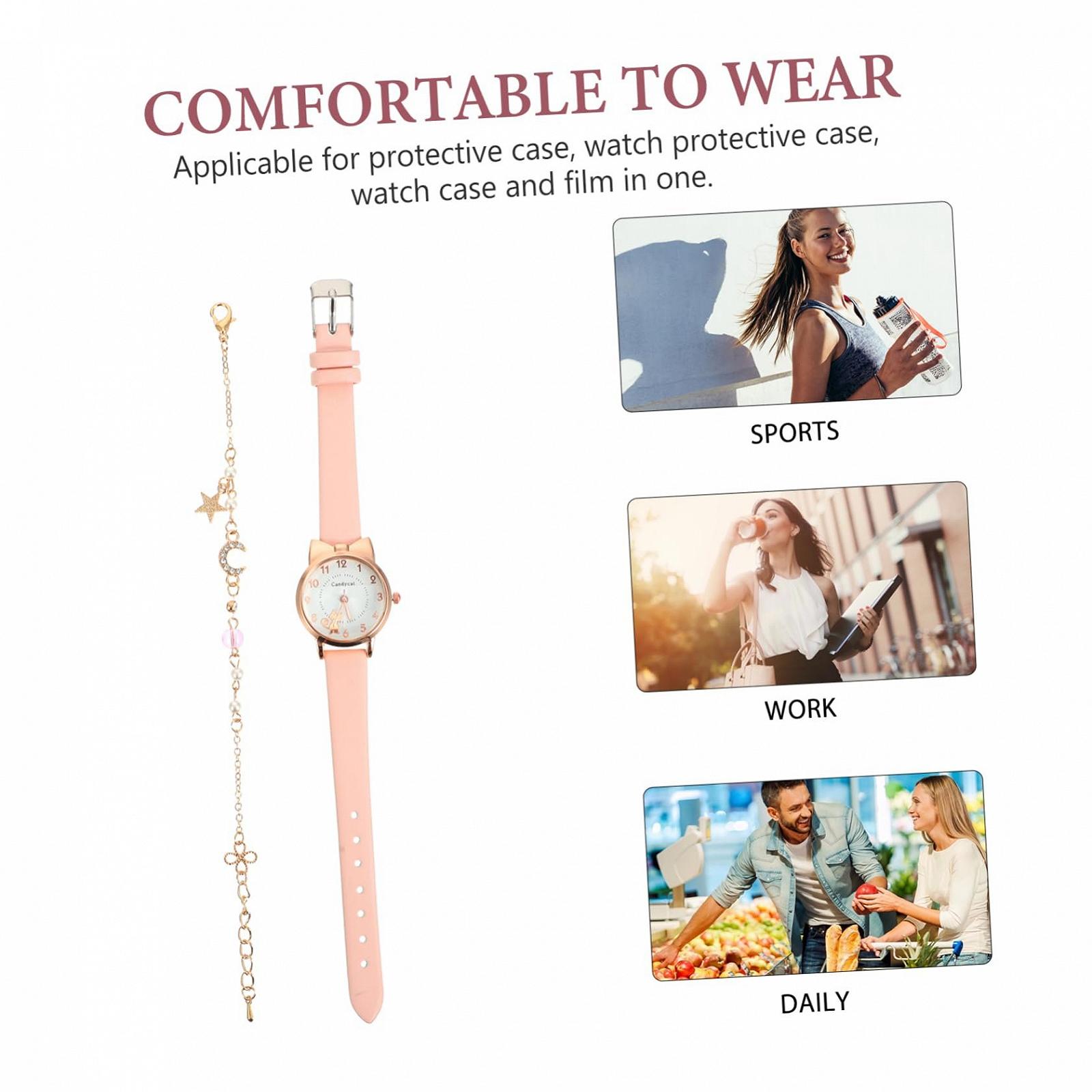 Часы Женские LIFKOME Кот Симпатичный Кожа Коричневый, фото №9