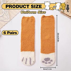 Носки Пушистые Кошачьи лапки (6 пар) synthetic.ua - Фото 1