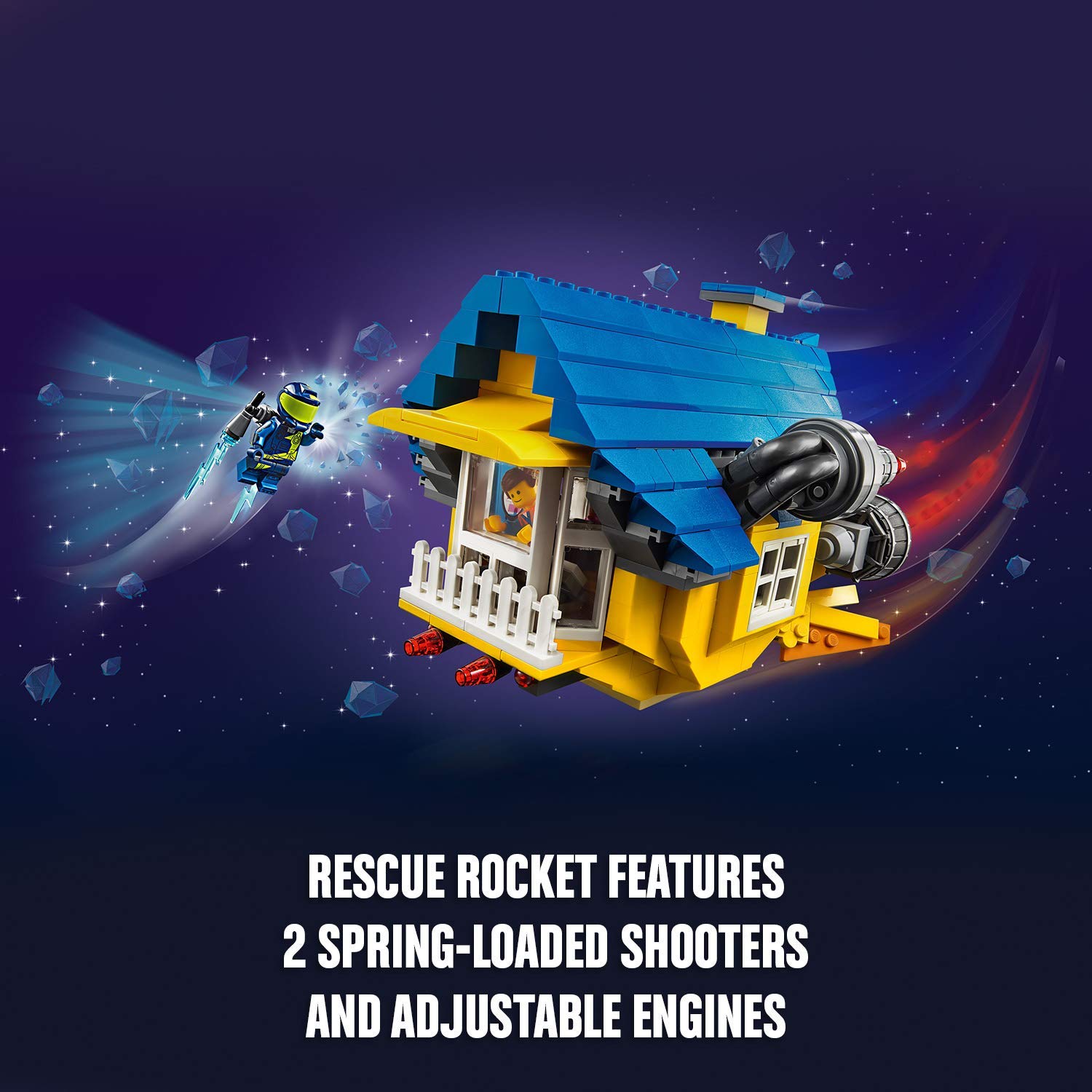 Кубики LEGO Movie 2 70831 Еммет’s Dream House Rescue Rocket, фото №6