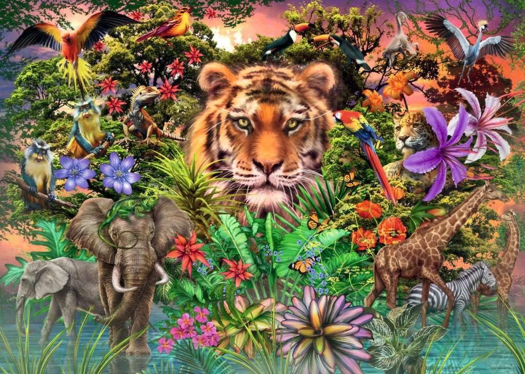 Пазл Ravensburger Jungle Tiger 1000 елементів 70 x 50 см від 14 років, фото №2