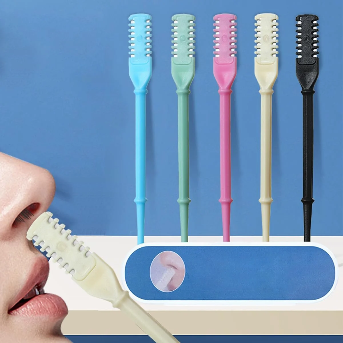 Тример для носа 2-в-1 2024 Двосторонній ніж для волосся носа Роторний, фото №7