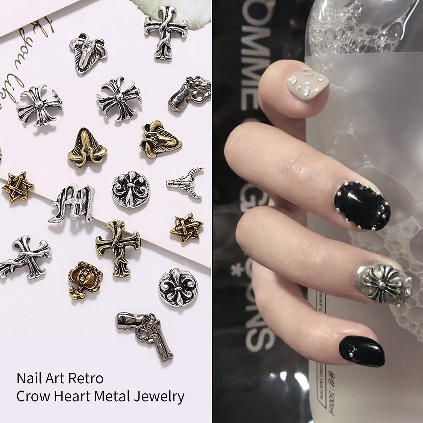 3D Металеві заклепки в стилі ретро-панк, ,, фото №4