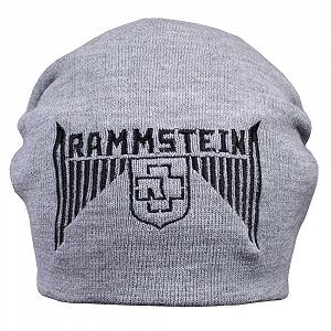 Шапка бини с вышивкой RAMMSTEIN серая synthetic.ua - Фото 1