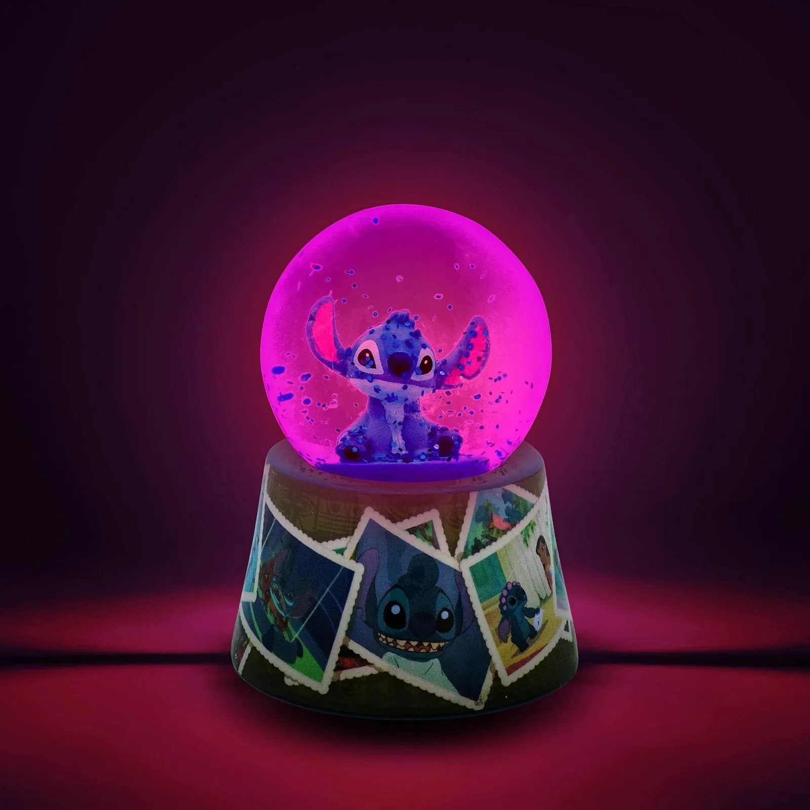 Снігова куля Disney Lilo & Stitch Vintage Photos Mini Illuminated, 7,62 см заввишки, фото №2