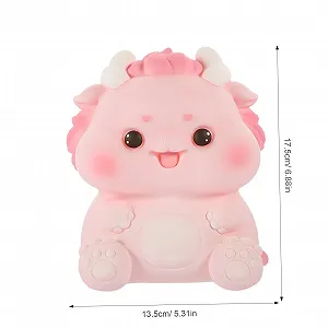 Копилка VICASKY Дракон Средняя Виниловая Розовая synthetic.ua - Фото 1