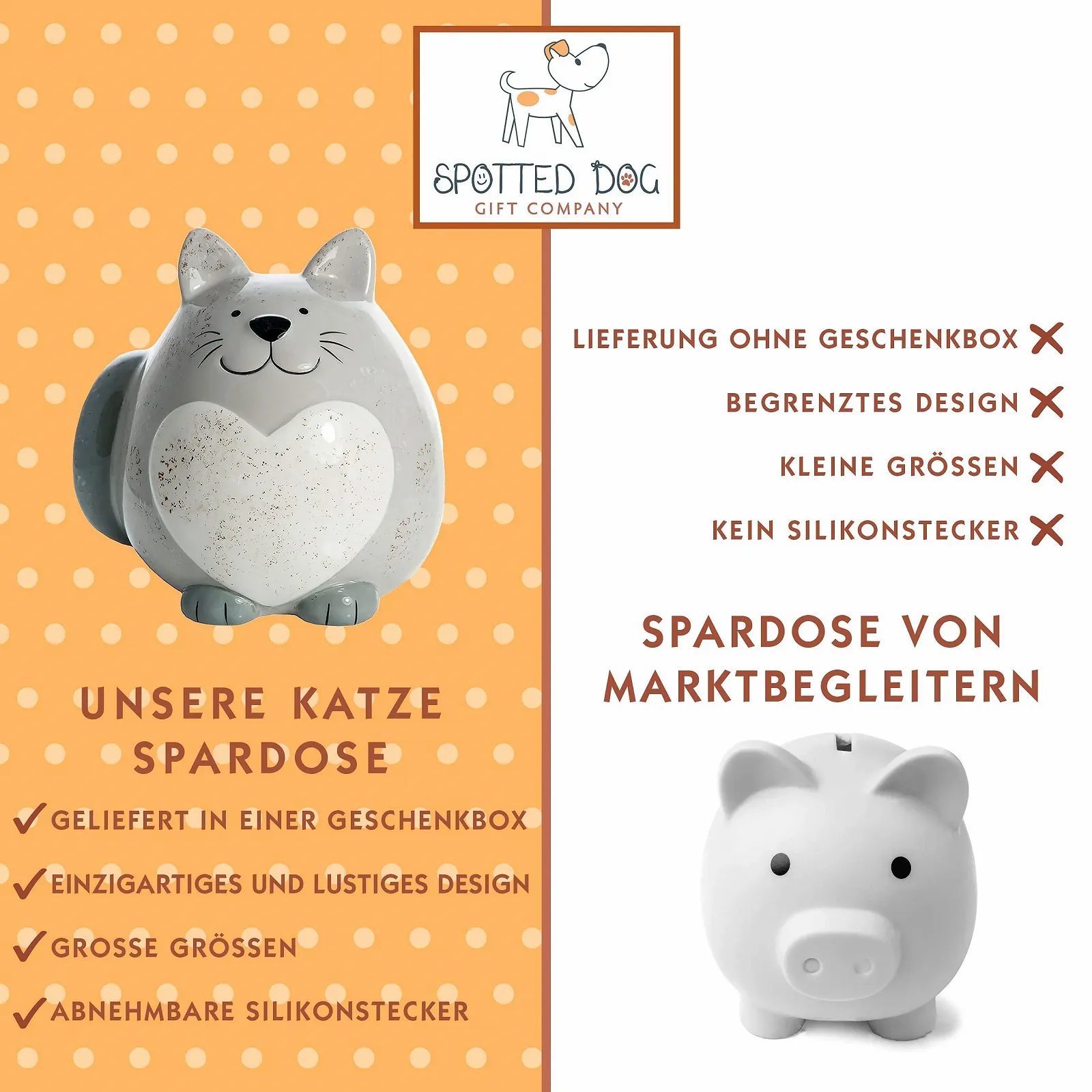 Скарбничка SPOTTED DOG GIFT COMPANY керамічна з котячим мотивом, фото №8