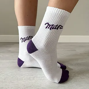 Чоловічі молодіжні шкарпетки високі демісезонні білі 39 - 44 розмір - Фото 1