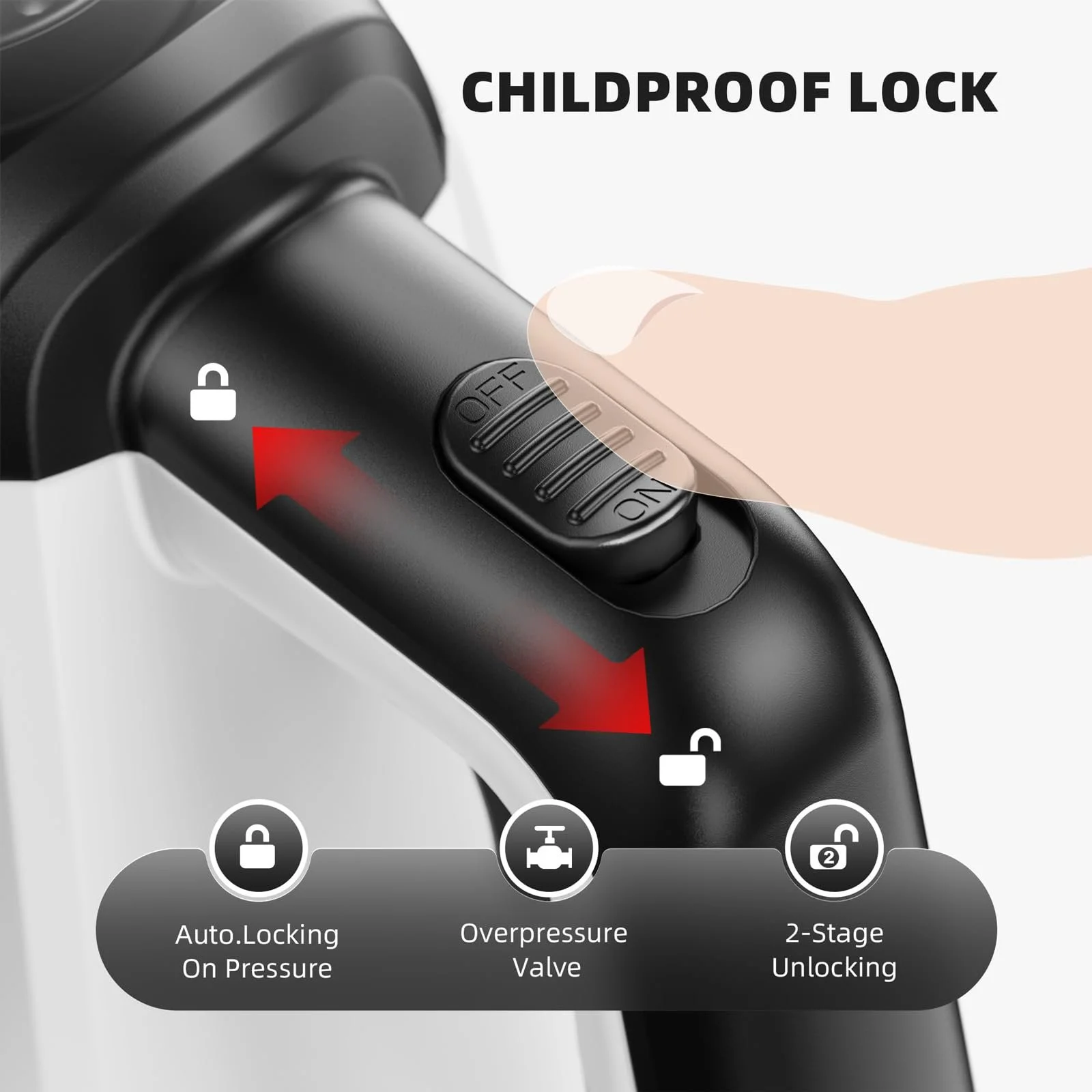 Пароочисник ручний 1050 W 350 ml з 10 аксесуарами, фото №4 Пароочисник ручний 1050 W 350 ml з 10 аксесуарами, фото №4