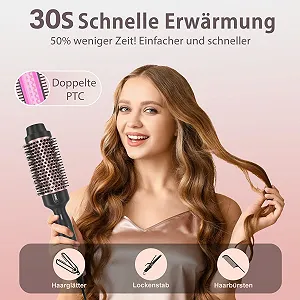 Термощітка Tresses Touch 1.77 дюймів турмалінова Rose Gold ціна на synthetic.ua - Фото 1 Термощітка Tresses Touch 1.77 дюймів турмалінова Rose Gold synthetic.ua - Фото 1
