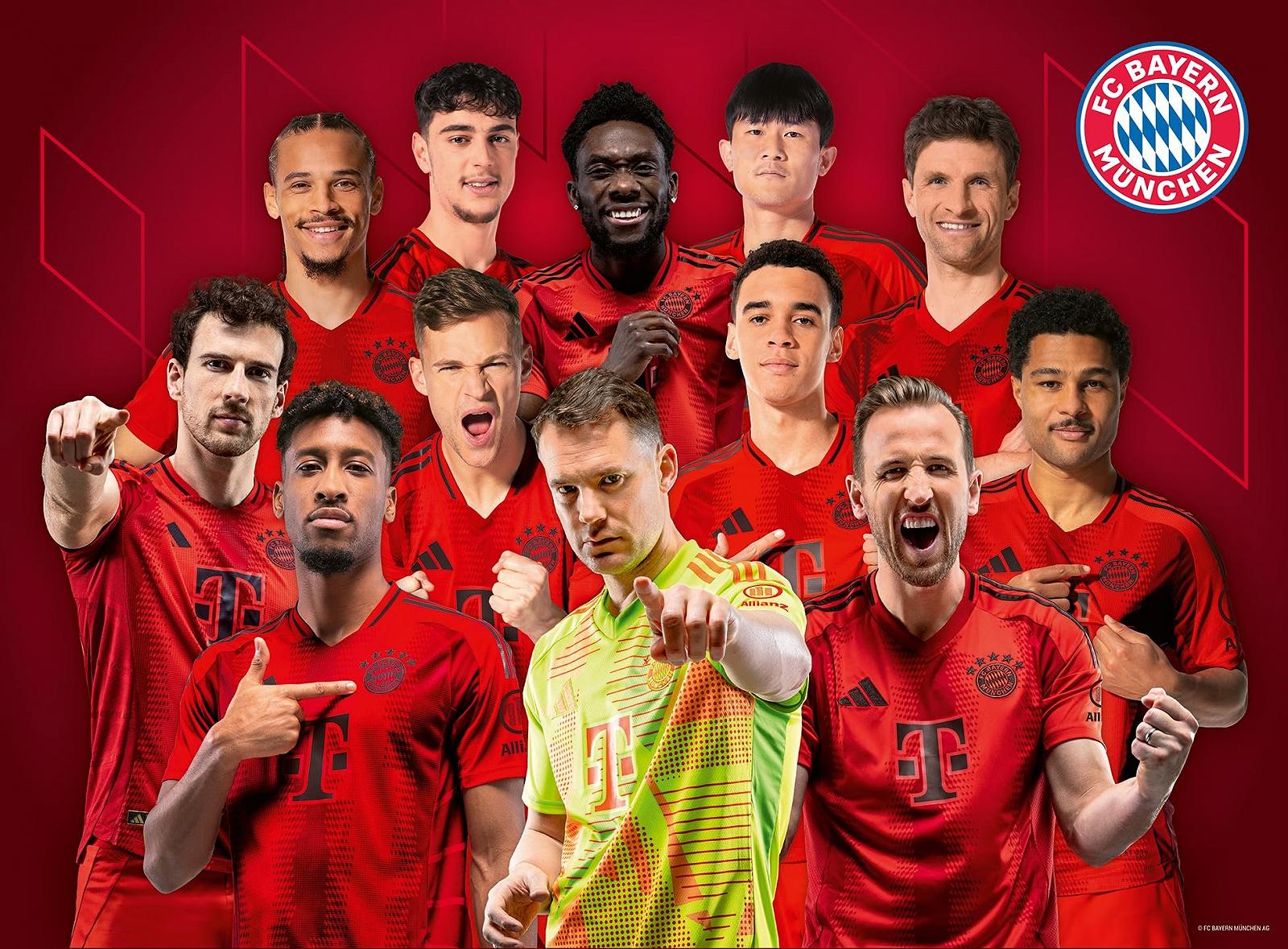 Детский пазл Ravensburger FC Bayern Munich Season 2024/25 300 деталей XXL, фото №2