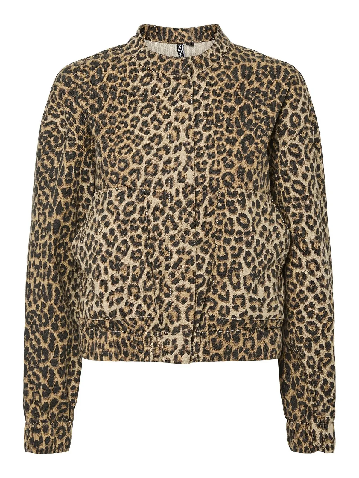 Джинсова куртка PIECES Female PCSALUME Leopard Bomber, фото №1