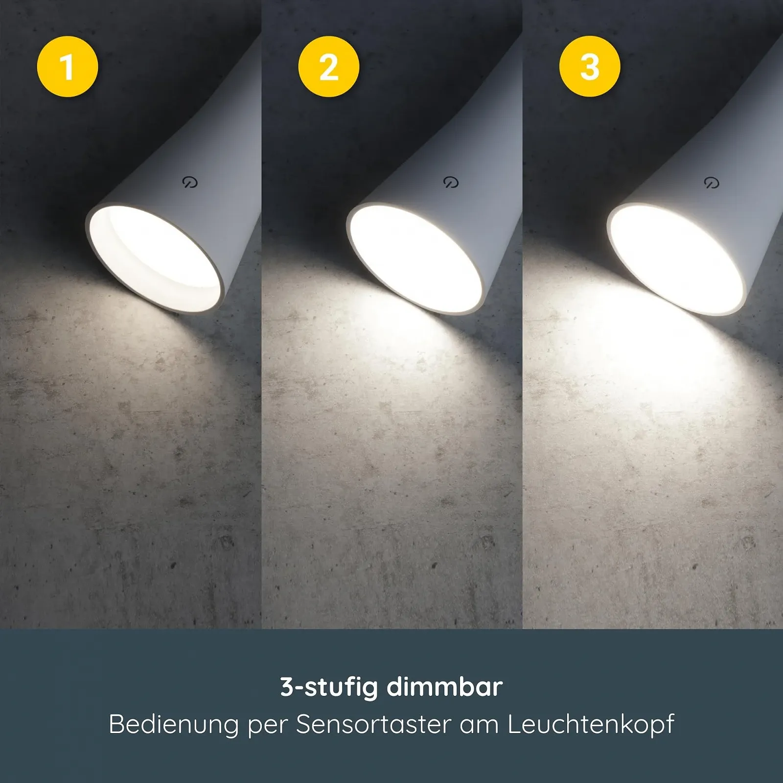 Настільна лампа MeLiTec MeLiMag USB із затискачем димована Біла, фото №4