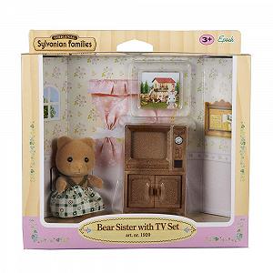 Сестра из мишек с телевизором Sylvanian Families 5143 разноцветный - Фото 1