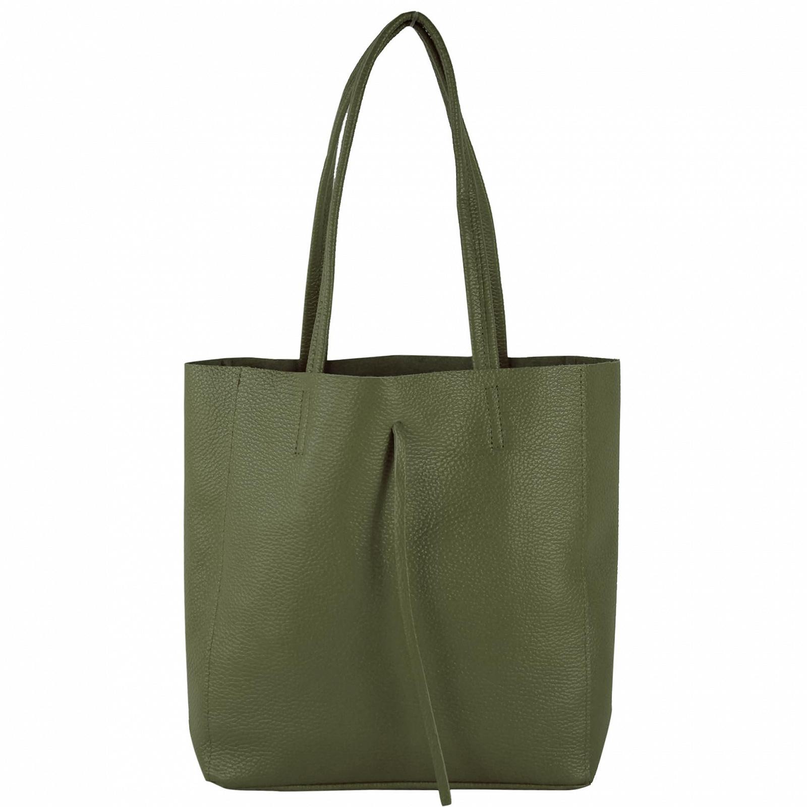 Сумка з короткими ручками modamoda de T253 з італійської шкіри з внутрішньою кишенею, фото №1