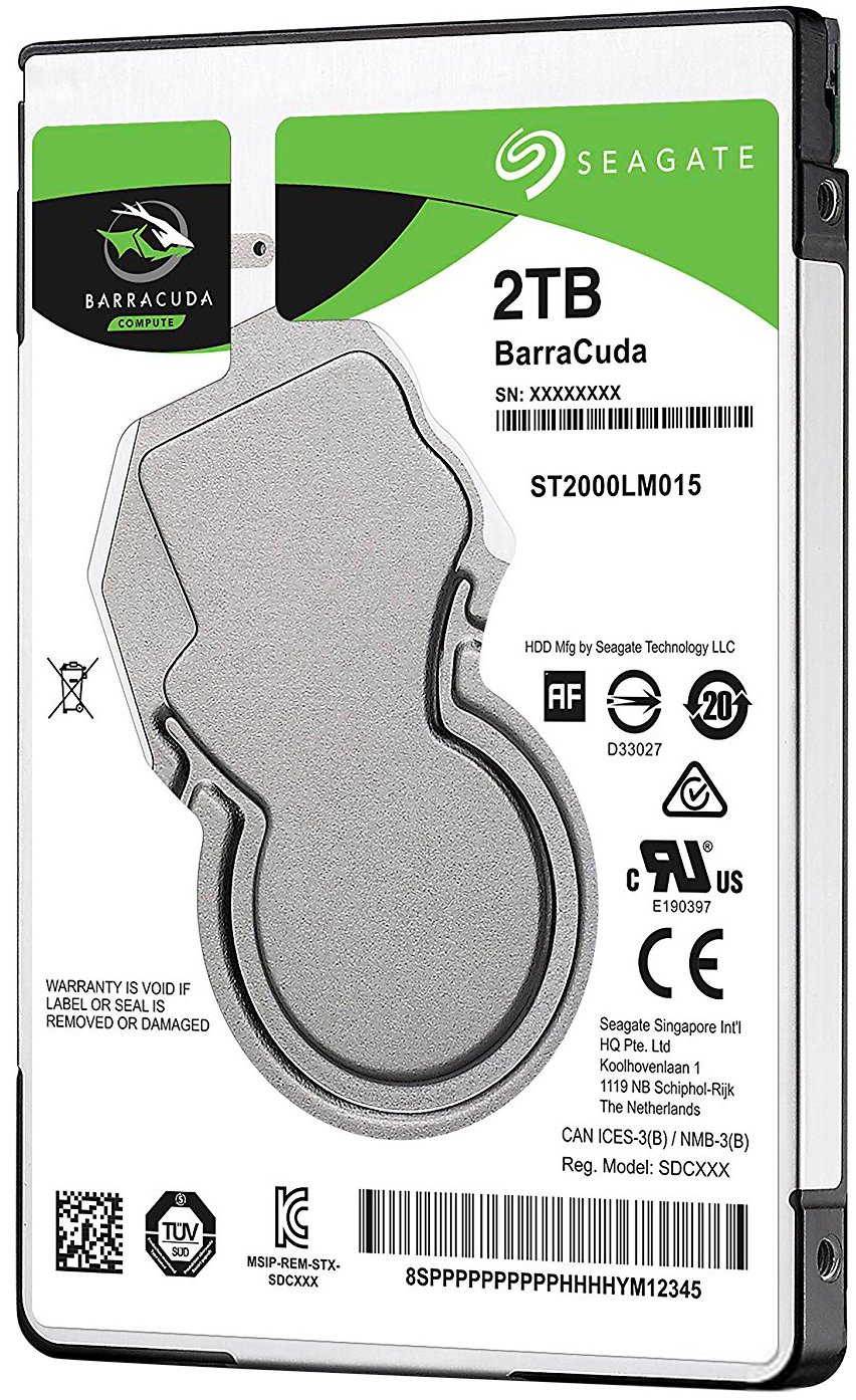 Жесткий диск Seagate BarraCuda 2ТБ 5400об/м 140 МБ/с 2.5" SATA III (ST2000LMZ15/ST2000LM015), фото №2