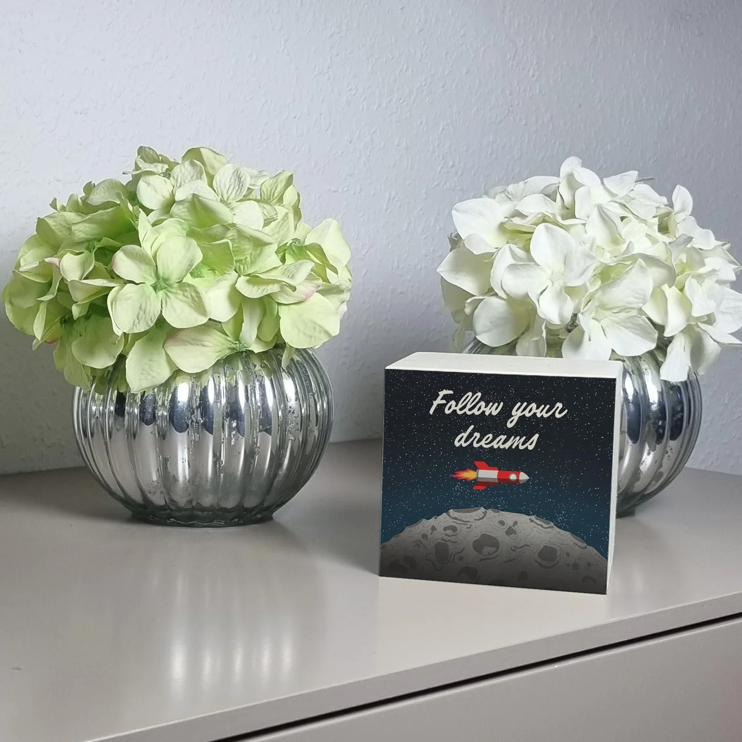 Скарбничка дерев'яна Rocket in Space Follow Your Dreams Ракета Космос, фото №2