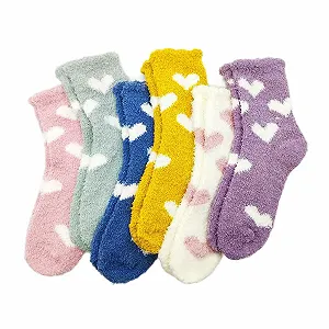 Жіночі шкарпетки з флісу 6 пар, 35-38 розмір - Фото 1