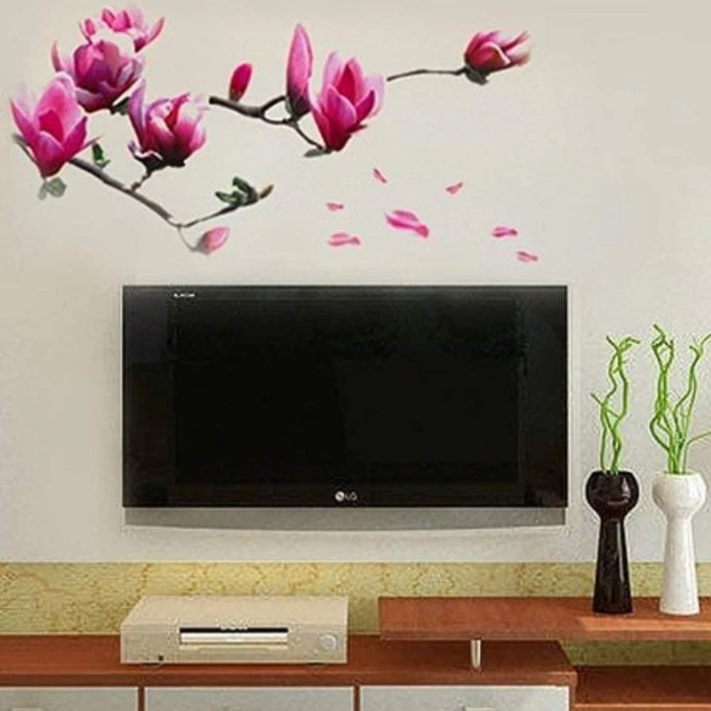 Наклейка на стіну Магнолія Квіти DIY PVC, фото №4