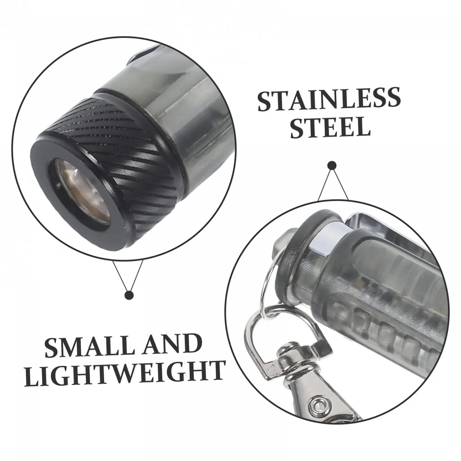 Міні Ліхтарик Портативний Кемпінговий Брелок Інструмент освітлення Міцний і довговічний, фото №5