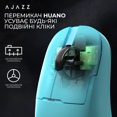 Мышка Ajazz AJ159 APEX Wireless/Bluetooth/USB Blue (AJM159-A-BLUE), фото №12 Мышка Ajazz AJ159 APEX Wireless/Bluetooth/USB Blue (AJM159-A-BLUE), фото №12