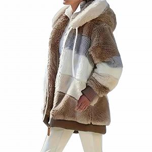 Пальто з капюшоном CozyFeel з флісу - Фото 1