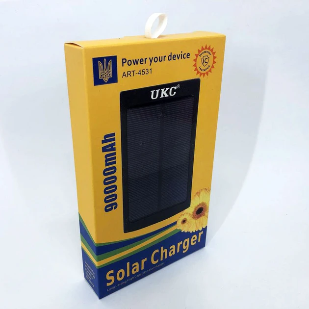 УМБ Power Bank Solar 90000 mAh мобильное зарядное с солнечной панелью и лампой Charger ART-4531, фото №8 УМБ Power Bank Solar 90000 mAh мобильное зарядное с солнечной панелью и лампой Charger ART-4531, фото №8