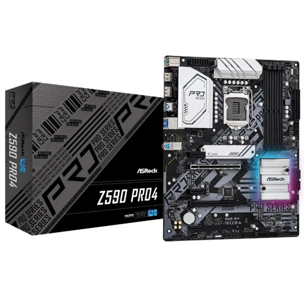 Материнська плата ASRock Z590 PRO4, фото №1 Материнська плата ASRock Z590 PRO4, фото №1