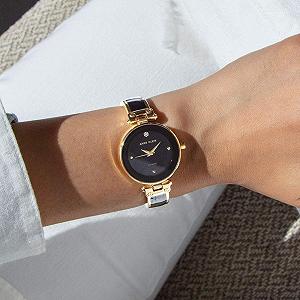 Женские часы-браслет Anne Klein с бриллиантом synthetic.ua - Фото 1