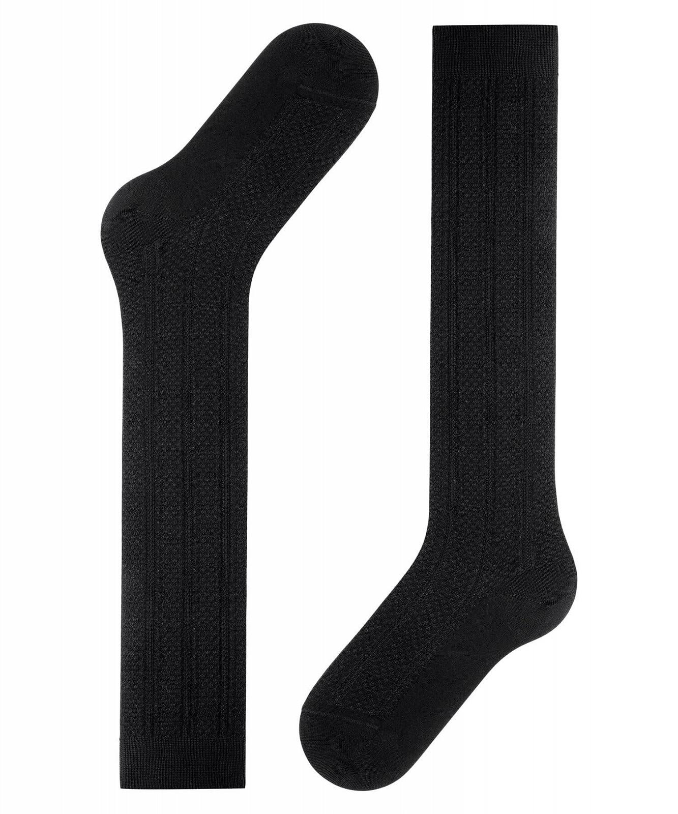 Женские гольфы FALKE Needepoint, дышащие, с терморегуляцией, предотвращающие появление запаха, из экологичного хлопка и шерсти, длинные, однотонные, 1 пара, фото №5