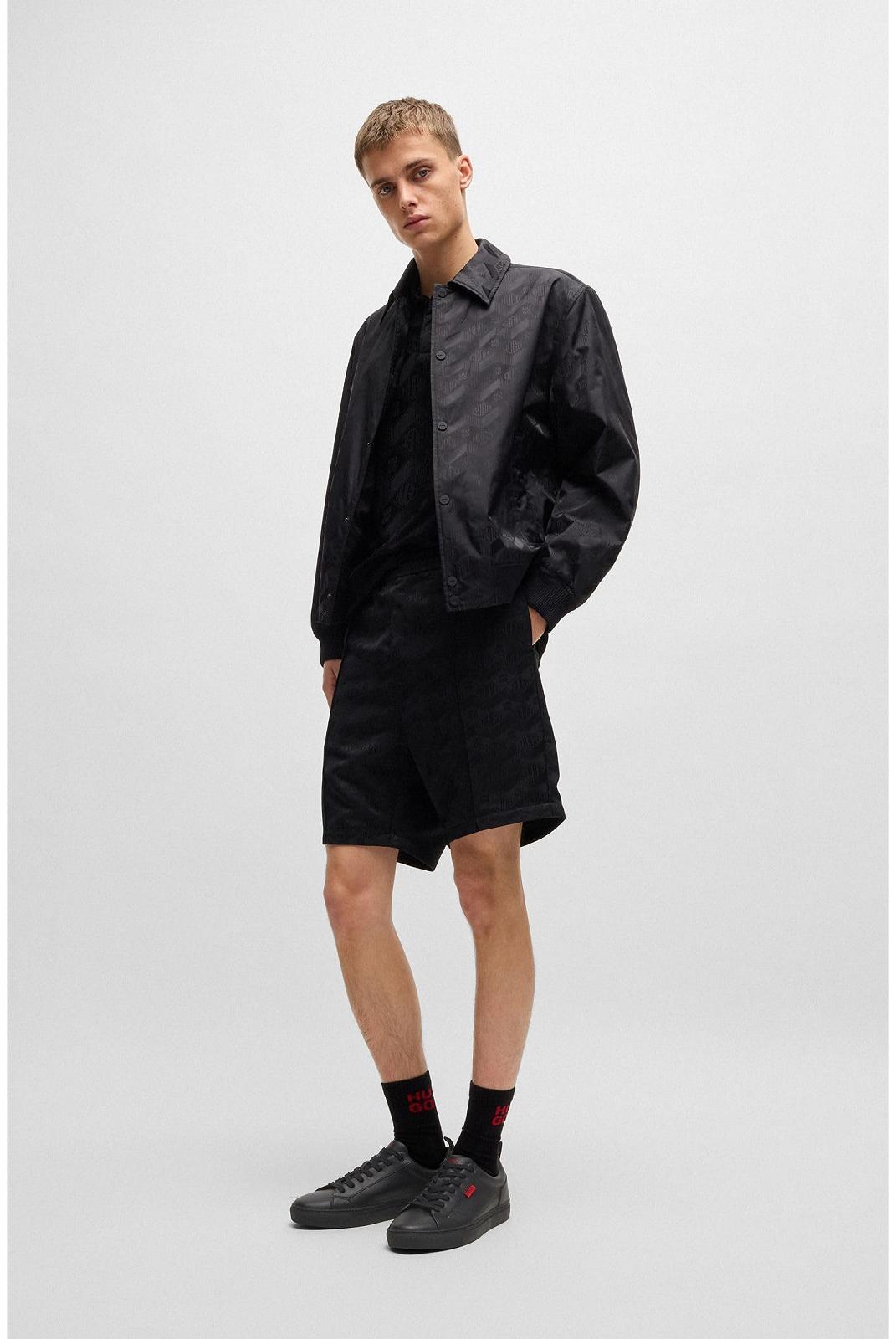 Кросівки HUGO Morrie Tenn зі штучної шкіри з червоним логотипом, фото №3