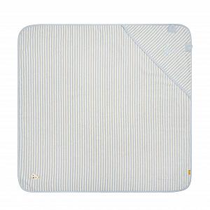Полотенце банное Steiff Baby Unisex с капюшоном 100 x 100 см, небесно-голубой, размер One Size - Фото 1
