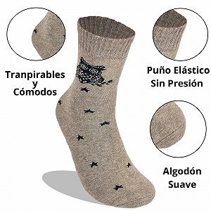 Термоноски Женские Зимние Носки для Женщин Теплые и Мягкие с Различными Рисунками 4 Пары на Выбор Шерсть или Хлопок synthetic.ua - Фото 1