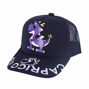 Бейсболка снэпбек детская с сеткой дышащая мультяшный принт Black - Фото 1