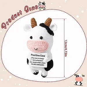 Игрушка Вязаная коровка TOYMIS Позитивная коровка, 8 x 12 см цена на synthetic.ua - Фото 1 Игрушка Вязаная коровка TOYMIS Позитивная коровка, 8 x 12 см synthetic.ua - Фото 1