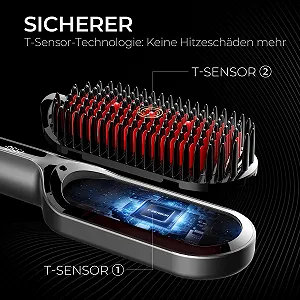 Щетка-выпрямитель для волос TYMO Ionic Plus 16 температурных режимов 80-230°C LCD-дисплей Двойное напряжение synthetic.ua - Фото 1