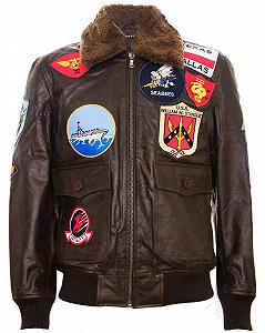 Куртка Infinity Leather мужская из 100% натуральной кожи, дизайн Air Force Aviator, воротник из овчины - Фото 1
