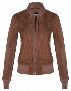 Бомбер Infinity Leather MA-1 Varsity Женская Куртка из Натуральной Замши Козы - Фото 1