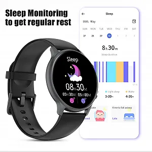 Смарт-годинник Findtime для жінок, 1.28 дюйма, Bluetooth 5.0, монітор серцевого ритму, крокомір, водонепроникний 3ATM synthetic.ua - Фото 1