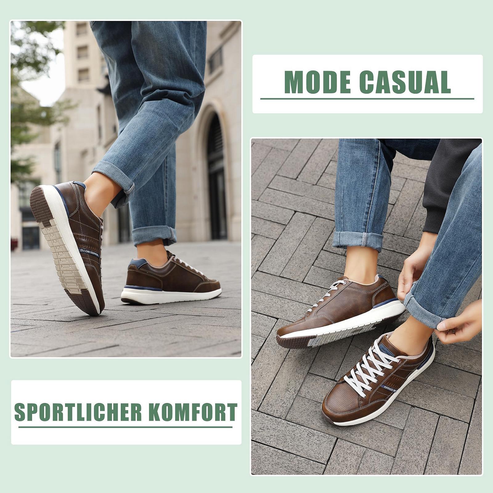 Кросівки ARRIGO BELLO Casual Чоловічі Нековзні Легкі Шкіряні, фото №8 Кросівки ARRIGO BELLO Casual Чоловічі Нековзні Легкі Шкіряні, фото №8