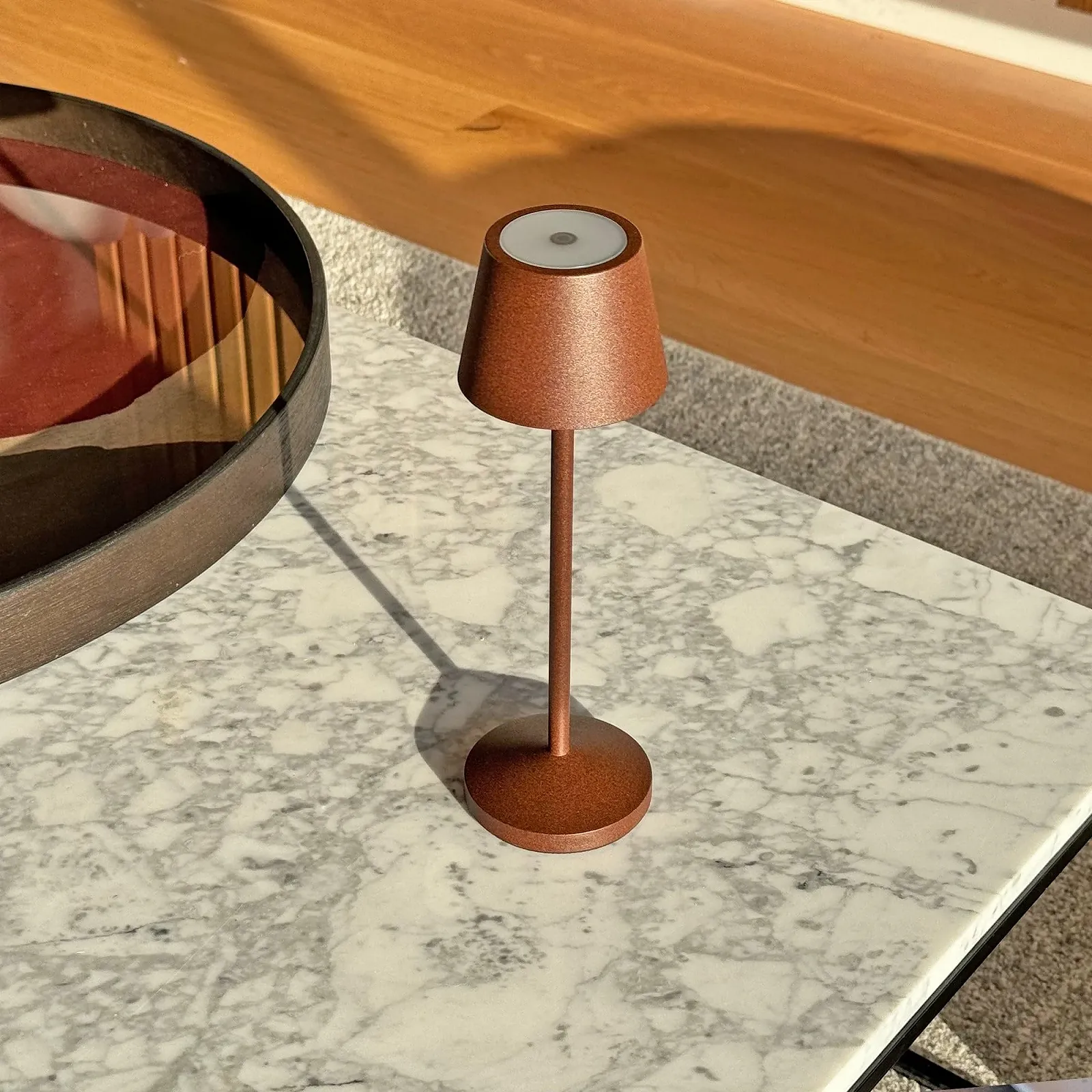 Настільна лампа Lumisky EMILY Wireless LED Dimmable 25 см Brown, фото №6