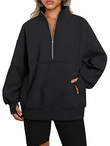 Женская толстовка на молнии Famulily однотонная с длинными рукавами свободного кроя зимняя флисовая с капюшоном и карманом S-XL - Фото 1