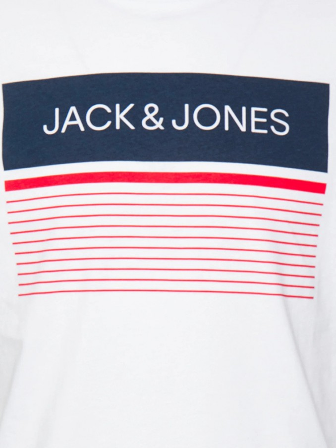 Футболка JJTRAVIS TEE SS CREW NECK 12221009- Jack&Jones Білий XL, фото №5