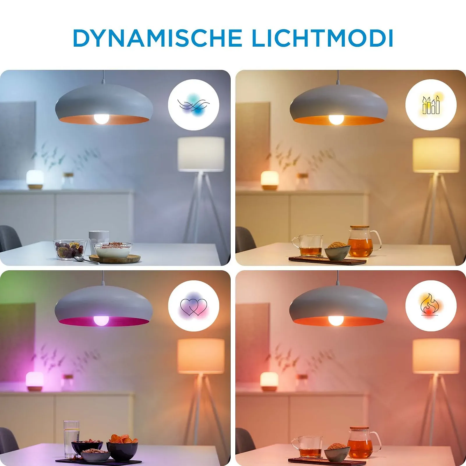 Настольная лампа WiZ Tunable White and Color Squire 620 лм WiFi RGB Диммируемая Белая, фото №13