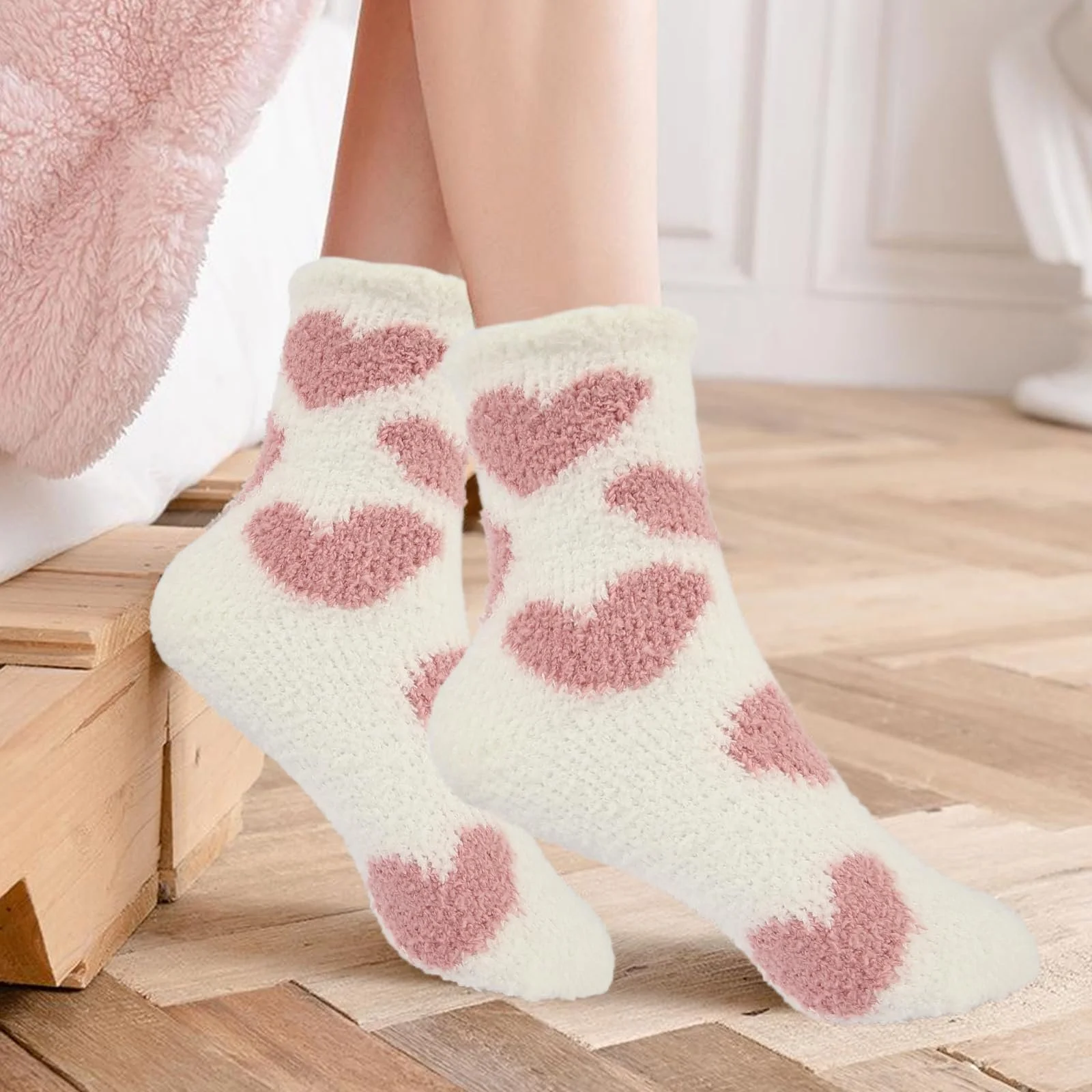 Пухнасті шкарпетки жіночі 5 пар Шкарпетки для сну, фото №6