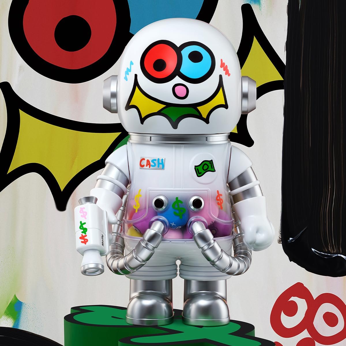 Фигурка POP MART Mega Space Molly 400% серии Jon Burgerman Space Cadets, фото №8