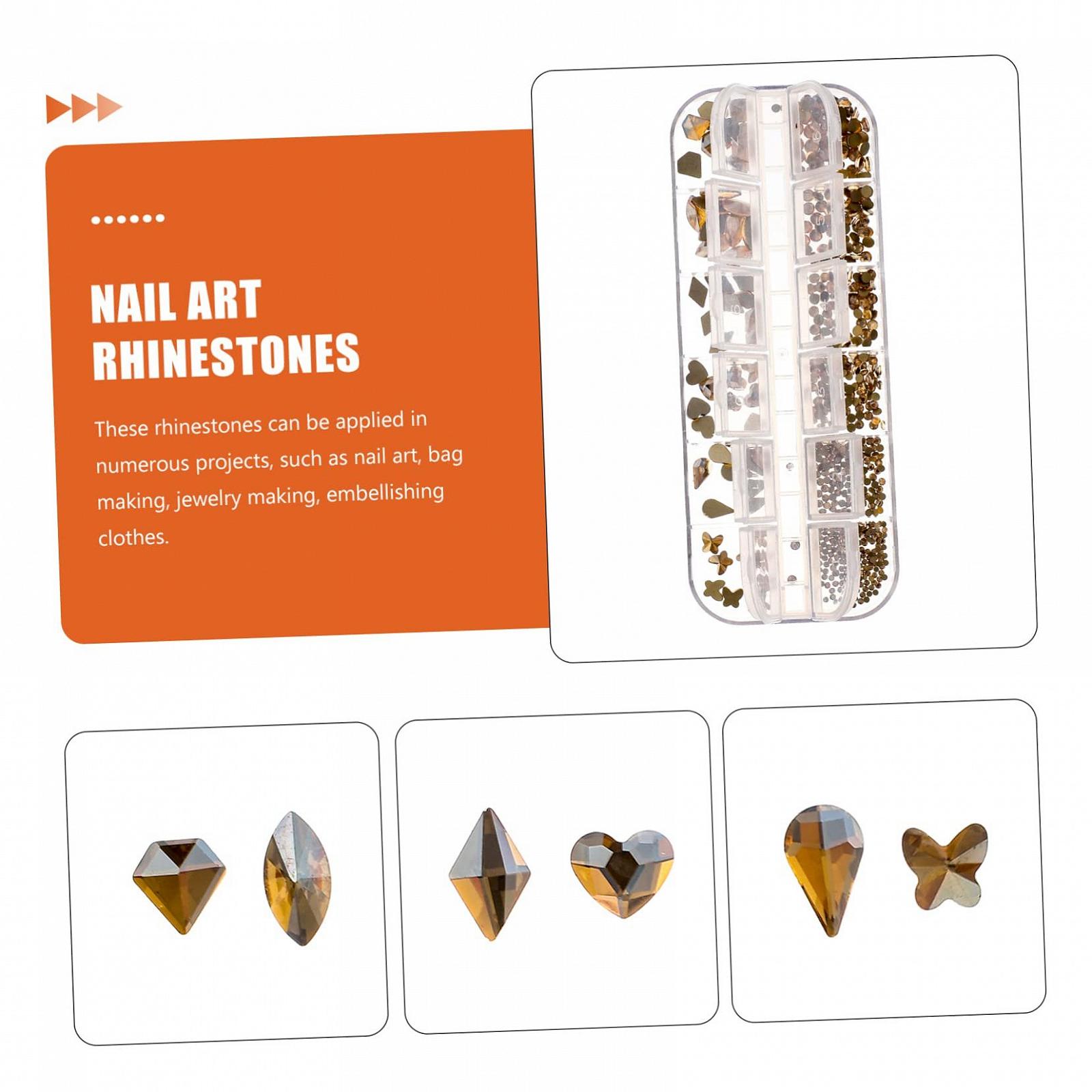 Стрази для нігтів WOONEKY, 12 відділень, фото №9