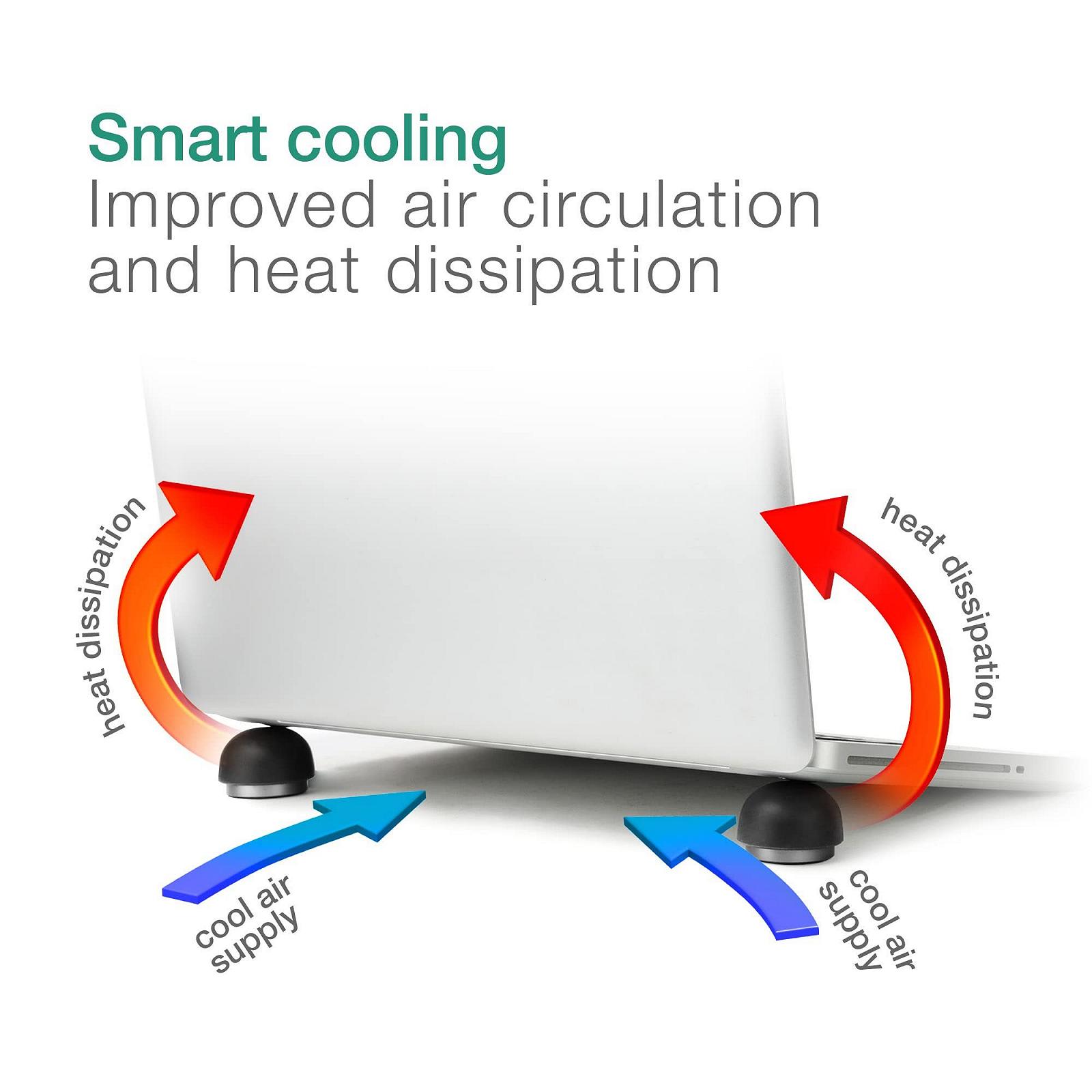 Подставка для ноутбука CELLONIC с вентилятором - Эргономичная подставка-охладитель 3-в-1, фото №4