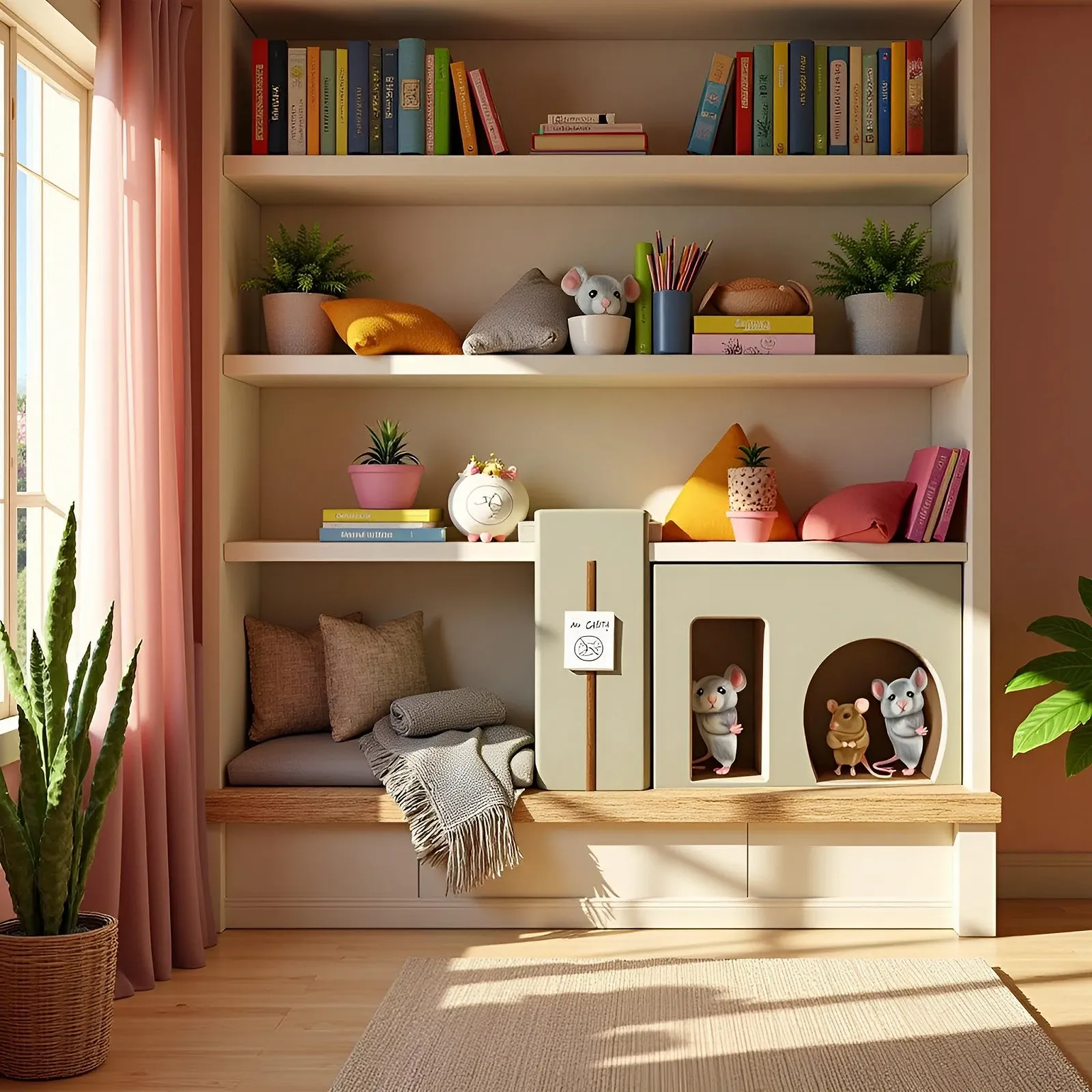 Наклейка на стіну Mouse Hole Skirting Board водонепроникна, фото №6