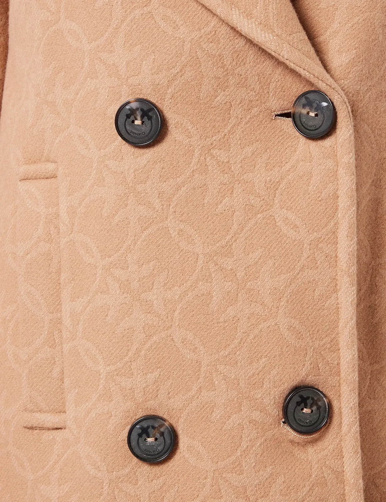 Женское пальто Кабан Pinko Connection Caban Jacquard Scarf, фото №4 Женское пальто Кабан Pinko Connection Caban Jacquard Scarf, фото №4