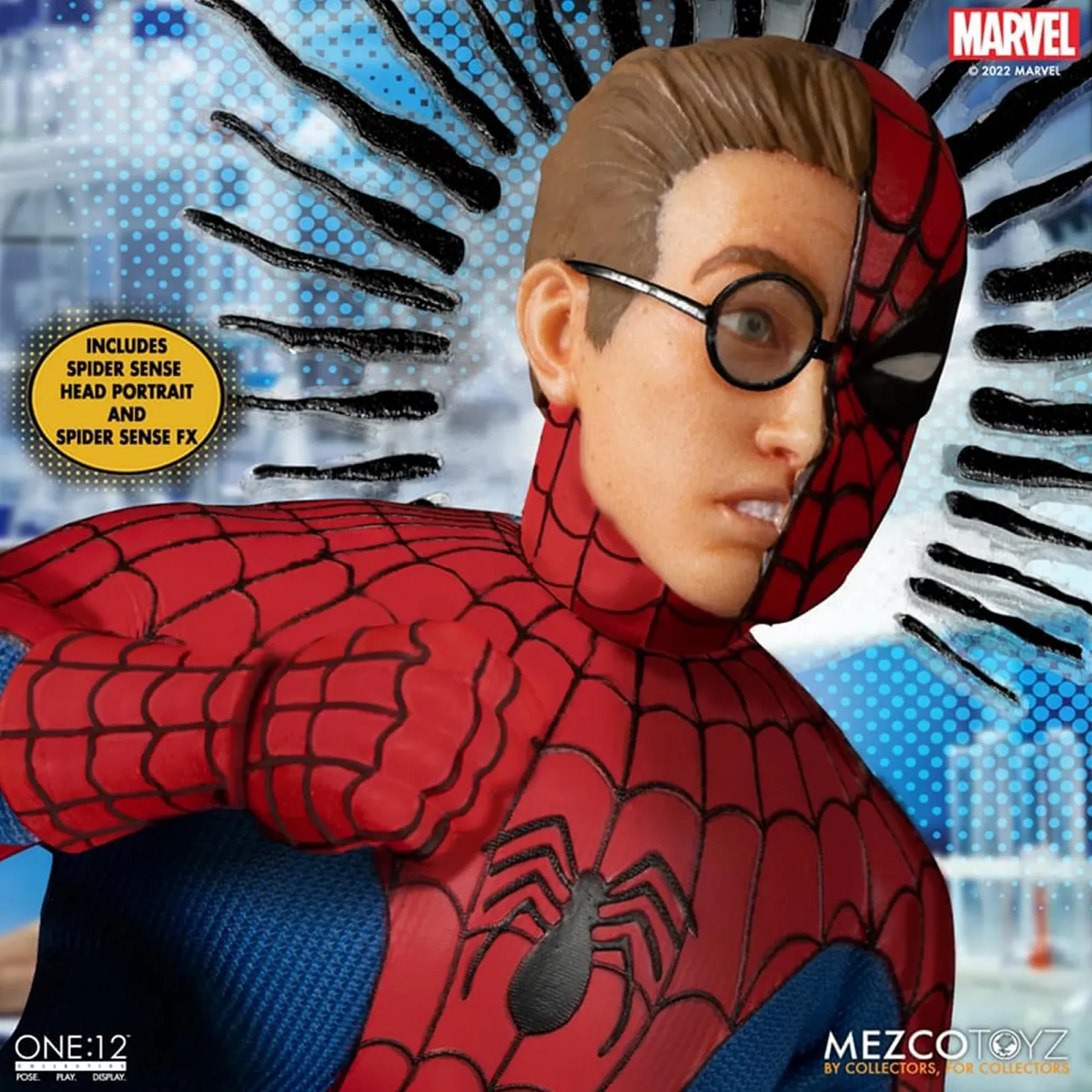 Колекційна фігурка Mezco One:12 Deluxe Edition The Amazing Spider-Man деталізована пластикова, фото №6